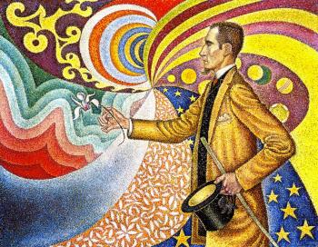 (image for) Handmade oil painting Copy paintings of famous artists Paul Signac's painting, Portrait of Felix Feneo - Click Image to Close